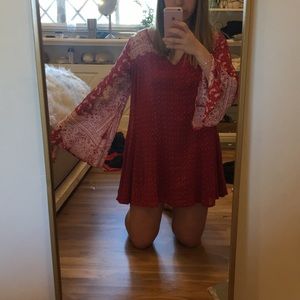 Free people red dress